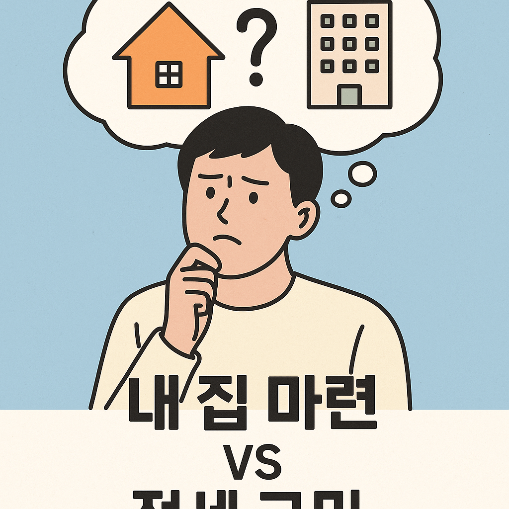 🏠 집을 사야 할까, 전세로 살아야 할까 — 내 현실 속 부동산&nbsp;고민